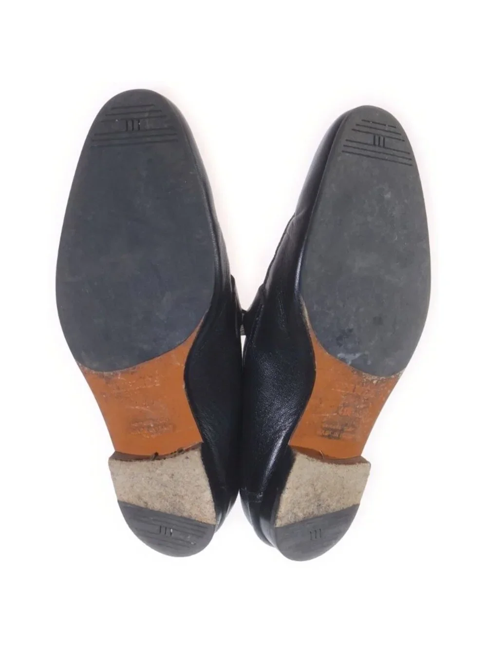 Hermes Moccasins Paris Leather Black Silver